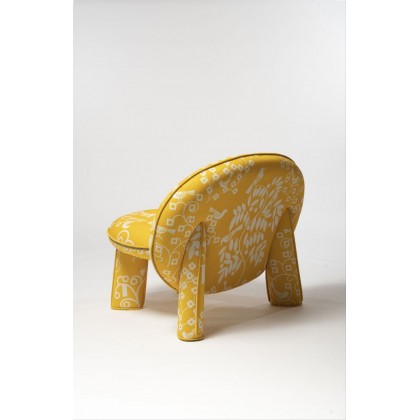 Крісло Dino жовте ARHIVE FABRIC SERGIY KOLOS ShishkaProject
